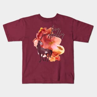 Live Joyfully Watercolour Horse Kids T-Shirt